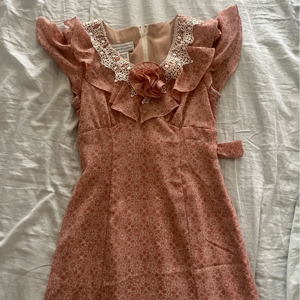 Vintage Scott McClintock long maxi dress with floral detail size 6